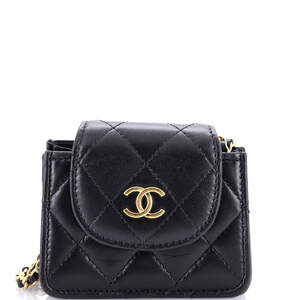 Chanel Cc Accordion Round Flap Clutch #176657C18B